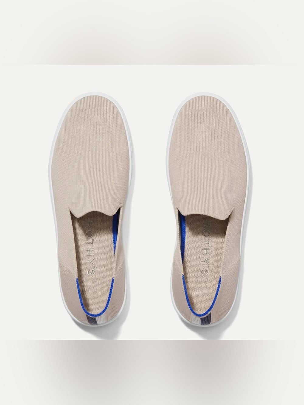 ROTHY’S The Original The City Slip On Sneakers Color Sand Women’s Size 6